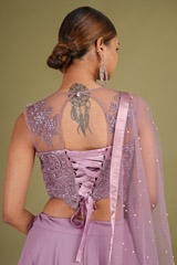 Purple Flair Lehenga SetDSC07152