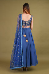 Dark Blue  Embellished LehengaDSC00709