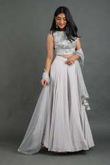 Grey Embroidered Lehenga SetIMG_1754