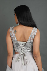 Grey Embroidered Lehenga SetIMG_1761