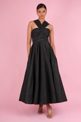 Black Off Shoulder Gown