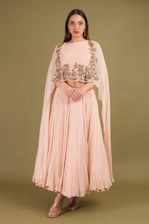 Cape Sleeve top and bottom Set