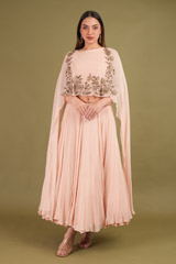 Cape Sleeve top and bottom Set