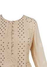 Beige Chikankari Anarkali4550-3