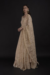 Beige Chikankari Anarkali_SUB8036