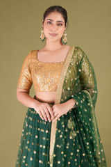 Forest  Green Lehenga SetDSC05003