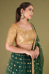 Forest  Green Lehenga SetDSC05004