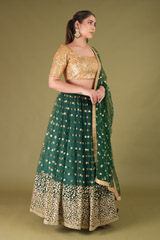 Forest  Green Lehenga SetDSC05005