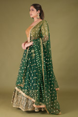 Forest  Green Lehenga SetDSC05007