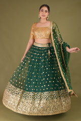 Forest  Green Lehenga SetDSC05008