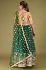 Forest  Green Lehenga SetDSC05009