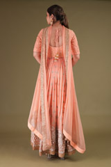 Peach Anarkali With DupattaDSC04159