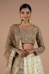 Banana Yellow  Lehenga  SetDSC08831