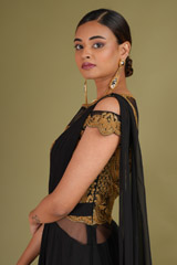Black Saree GownDSC07156