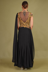 Black Saree GownDSC07160