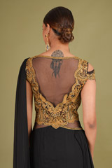 Black Saree GownDSC07162