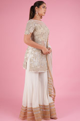 Ivory Embroidered Kurta SetDSC04991