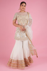 Ivory Embroidered Kurta SetDSC04994