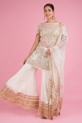 Ivory Embroidered Kurta SetDSC04995