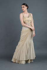 Gold Shimmer Saree GownIMG_1651