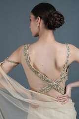 Gold Shimmer Saree GownIMG_1656
