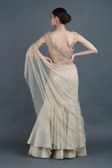 Gold Shimmer Saree GownIMG_1658