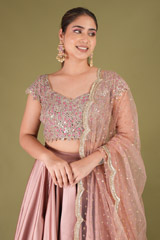 Layered Satin LehengaDSC05013