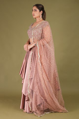 Layered Satin LehengaDSC05014