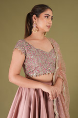 Layered Satin LehengaDSC05016