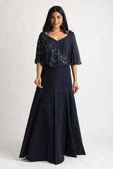 Navy Blue Cape Gown4579_video