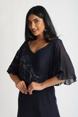 Navy Blue Cape GownIMG_1771