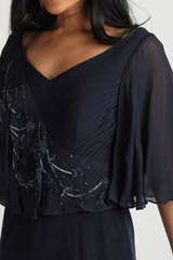 Navy Blue Cape GownIMG_1772