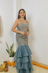 Heavy Embroidered Mermaid Gown1