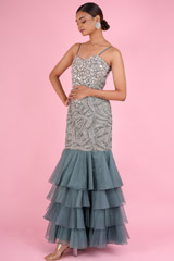 Heavy Embroidered Mermaid GownDSC07178