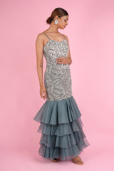 Heavy Embroidered Mermaid GownDSC07179