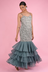 Heavy Embroidered Mermaid GownDSC07181