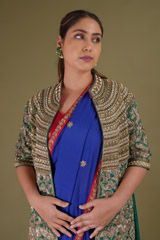 Blue Embroidered SareeDSC09526