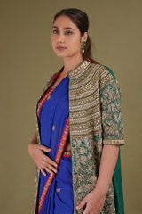 Blue Embroidered SareeDSC09529