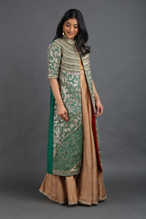 Beige Embroidered Top Bottom SetIMG_1601