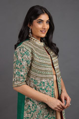 Beige Embroidered Top Bottom SetIMG_1602