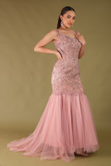 Crystal Katdana and Beaded Gown