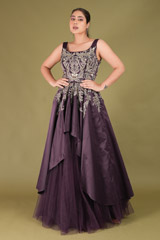 Purple Crystal Embellished GownDSC05022