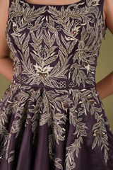 Purple Crystal Embellished GownDSC05025