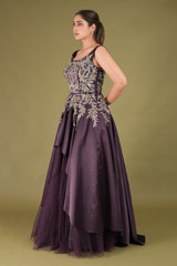 Purple Crystal Embellished GownDSC05026