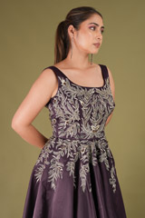 Purple Crystal Embellished GownDSC05027