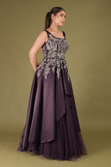 Purple Crystal Embellished GownDSC05028