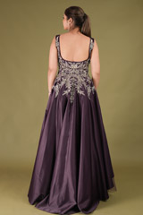Purple Crystal Embellished GownDSC05030