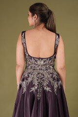 Purple Crystal Embellished GownDSC05031