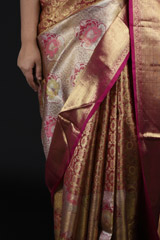 Golden Silk Saree_SUB1271