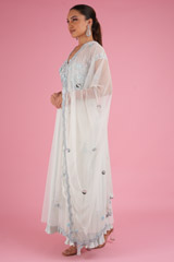 Blue Cap Sleeve AnarkaliDSC04699